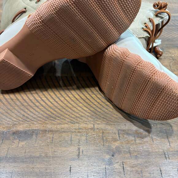 SEVEN7 SPEYSIDE DUCK BOOT FAUX LEATHER COMBAT & LACE-UP BOOTS 10M main image 4